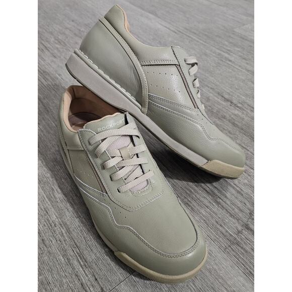 Rockport Prowalker Beige Leather Walking Comfort Shoes K71110- Mens Sz US 10 main image 8
